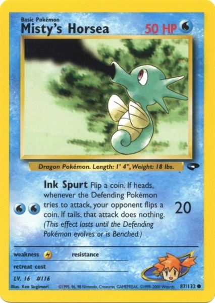 Misty's Horsea (87/132) [Gym Challenge Unlimited] | Odin's Place