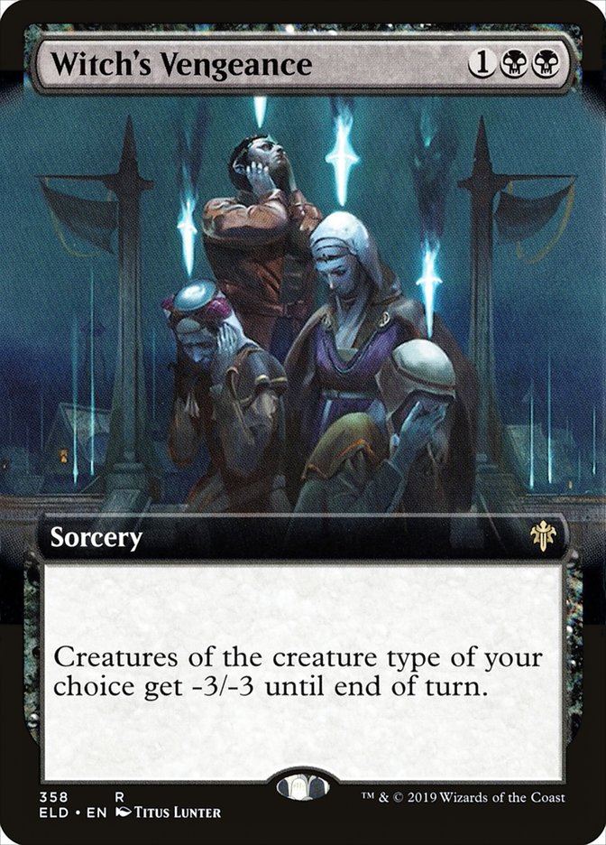 Witch's Vengeance (Extended Art) [Throne of Eldraine] | Odin's Place