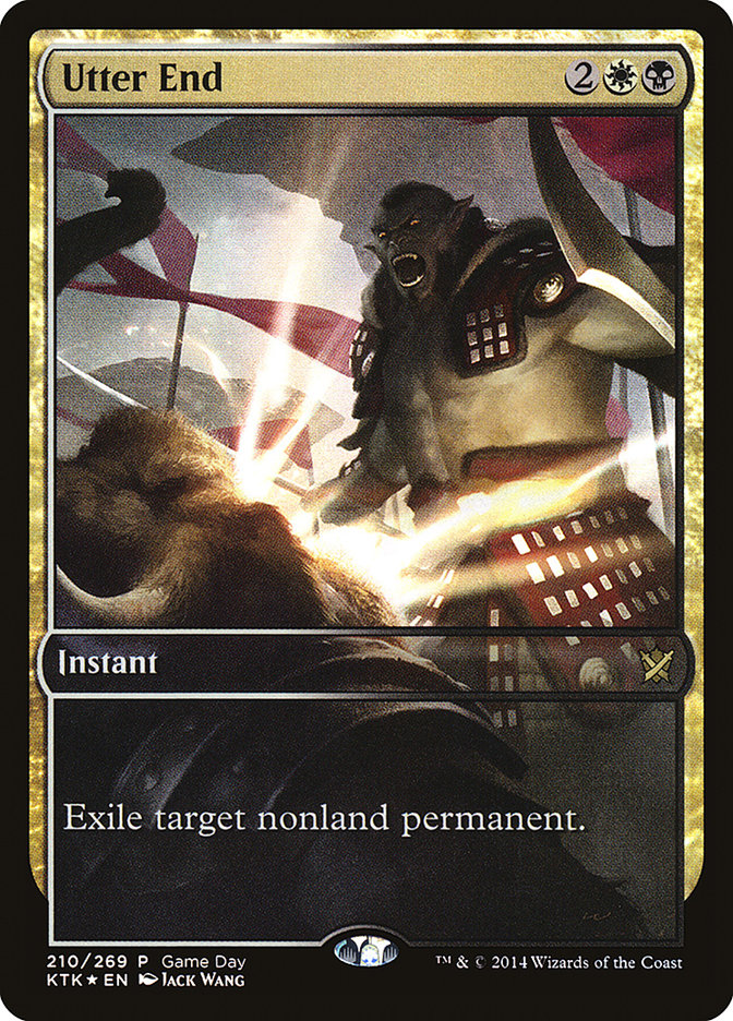 Utter End (210) (Game Day) (Full Art) [Khans of Tarkir Promos] | Odin's Place