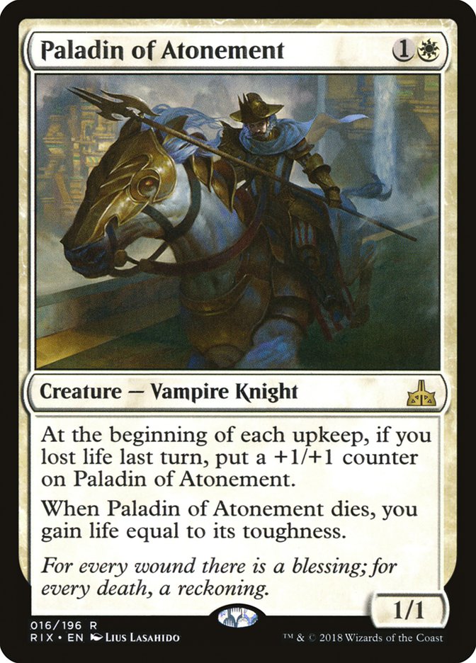 Paladin of Atonement (16) [Rivals of Ixalan] | Odin's Place