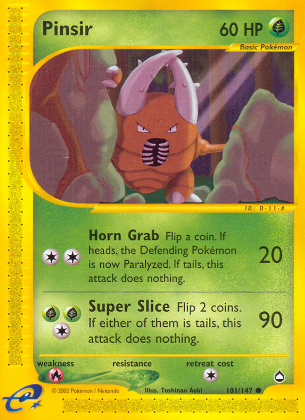 Pinsir (101/147) [Aquapolis] | Odin's Place