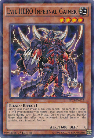 Evil HERO Infernal Gainer [BP03-EN032] Shatterfoil Rare | Odin's Place