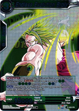 Endless Evolution Broly (Metallic Foil) (Event Pack 2018) (P-033) [Promotion Cards] | Odin's Place