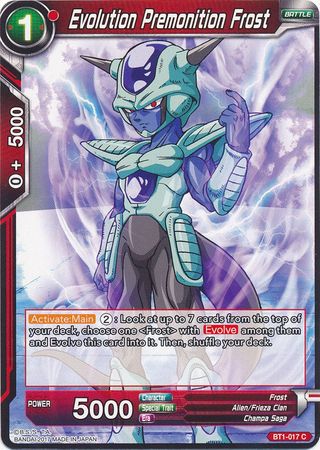 Evolution Premonition Frost (BT1-017) [Galactic Battle] | Odin's Place