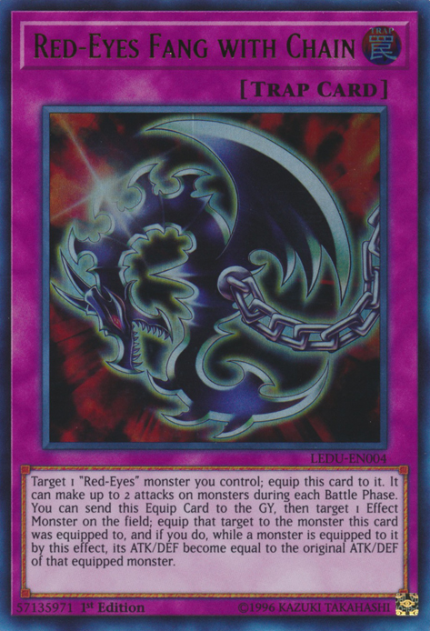 Red-Eyes Fang with Chain [LEDU-EN004] Ultra Rare | Odin's Place