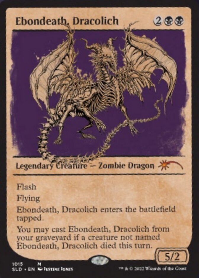 Ebondeath, Dracolich (Showcase) [Secret Lair Drop Series] | Odin's Place