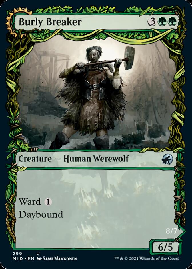 Burly Breaker // Dire-Strain Demolisher (Showcase Equinox) [Innistrad: Midnight Hunt] | Odin's Place
