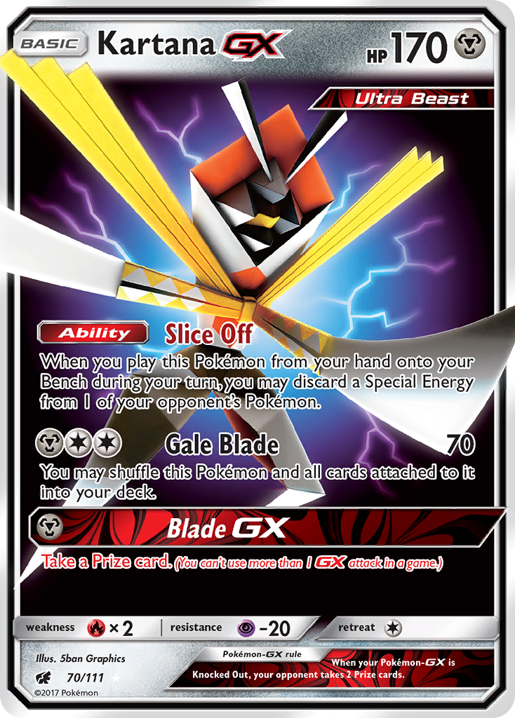 Kartana GX (70/111) [Sun & Moon: Crimson Invasion] | Odin's Place