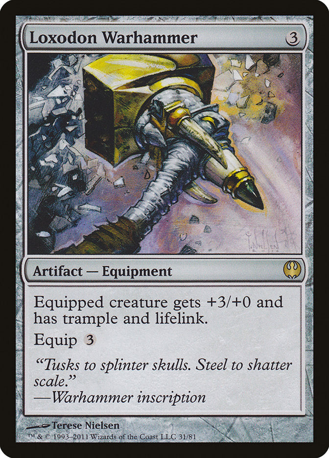 Loxodon Warhammer (31) [Duel Decks: Knights vs. Dragons] | Odin's Place