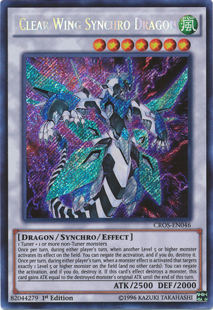 Clear Wing Synchro Dragon [CROS-EN046] Secret Rare | Odin's Place