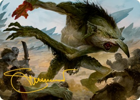 Troll Art Card (Gold-Stamped Signature) [Dungeons & Dragons: Adventures in the Forgotten Realms Art Series] | Odin's Place