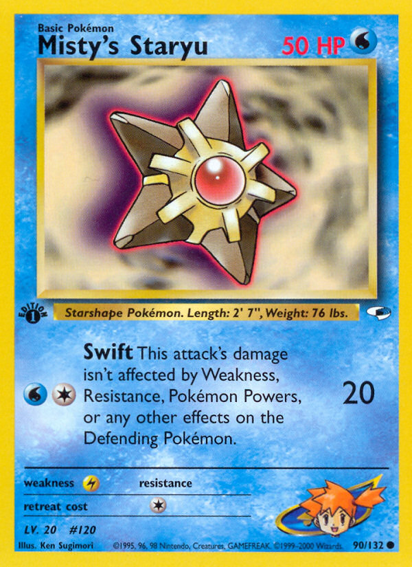 Misty's Staryu (90/132) [Gym Heroes 1st Edition] | Odin's Place