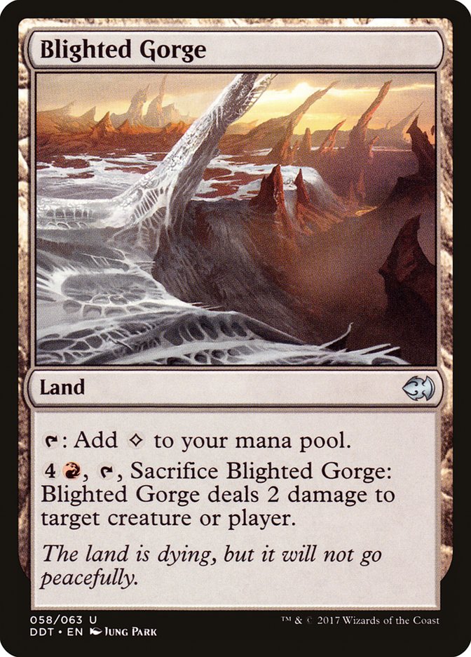 Blighted Gorge (58) [Duel Decks: Merfolk vs. Goblins] | Odin's Place