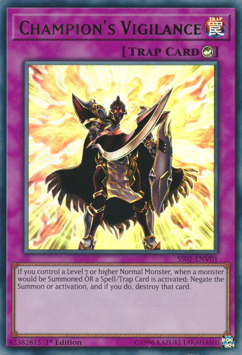Champion's Vigilance [SS02-ENV01] Ultra Rare | Odin's Place