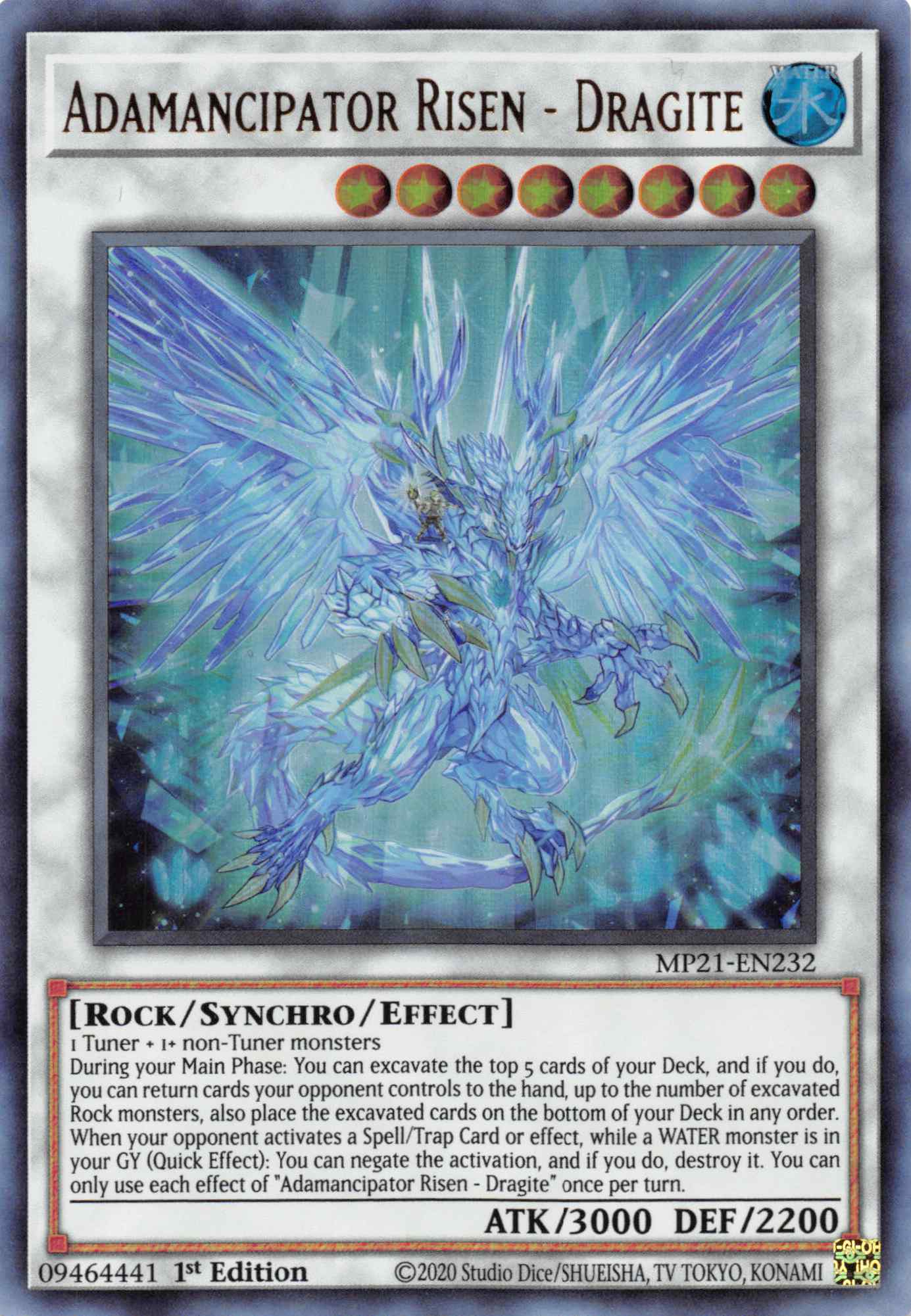 Adamancipator Risen - Dragite [MP21-EN232] Ultra Rare | Odin's Place