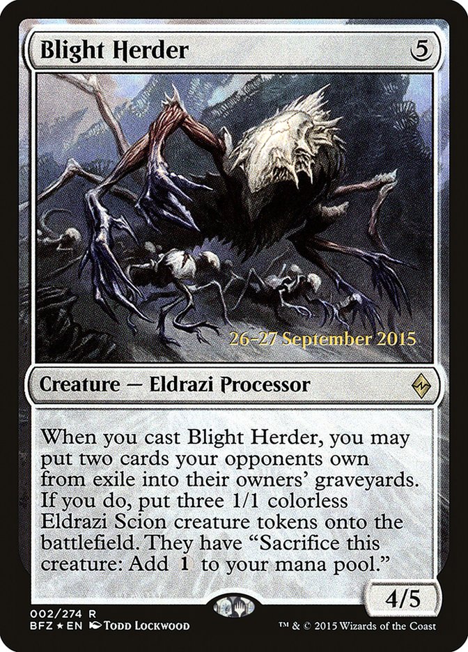 Blight Herder (2) [Battle for Zendikar Prerelease Promos] | Odin's Place