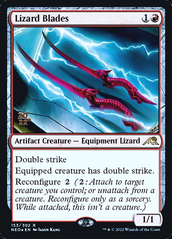 Lizard Blades [Kamigawa: Neon Dynasty Prerelease Promos] | Odin's Place