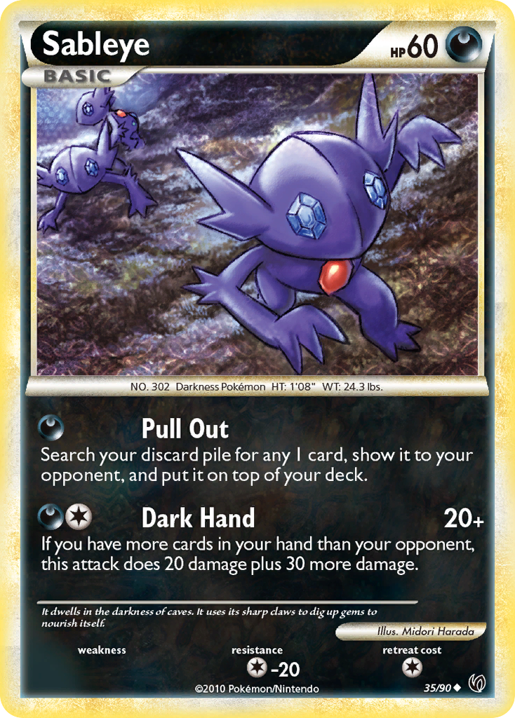 Sableye (35/90) [HeartGold & SoulSilver: Undaunted] | Odin's Place