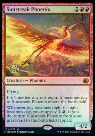 Sunstreak Phoenix [Innistrad: Midnight Hunt Prerelease Promos] | Odin's Place