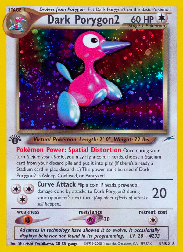 Dark Porygon2 (8/105) [Neo Destiny 1st Edition] | Odin's Place