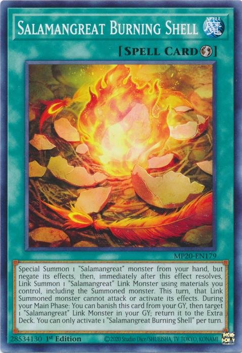 Salamangreat Burning Shell [MP20-EN179] Common | Odin's Place