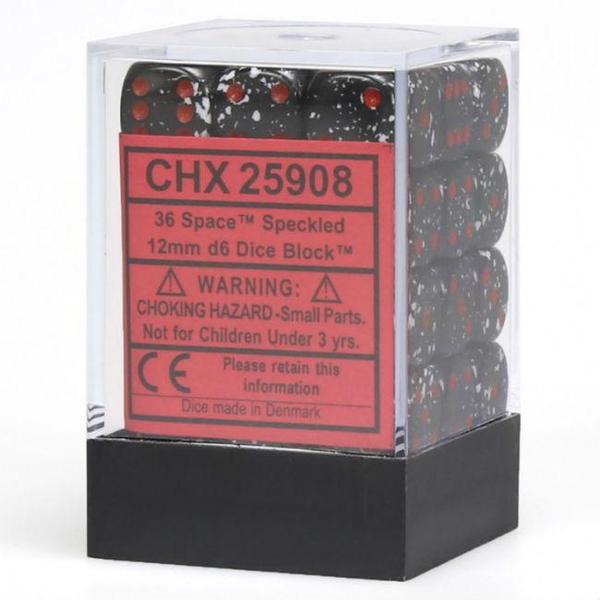 Chessex Space 12mm D6 Dice Block 36 ct | Odin's Place