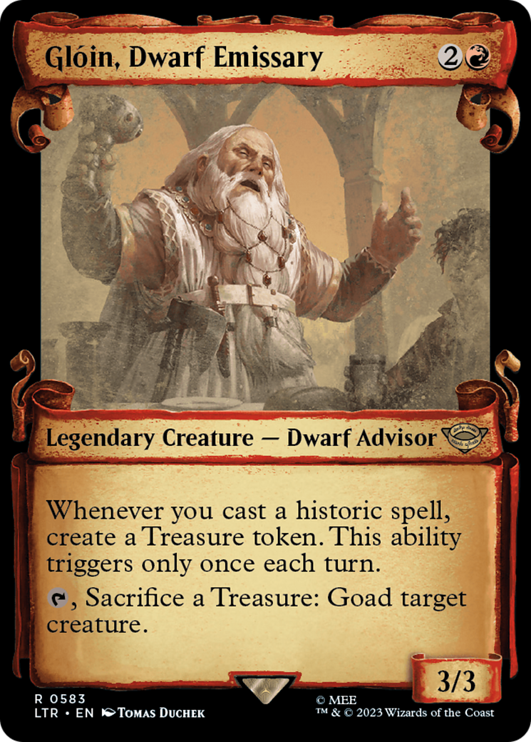 Gloin, Dwarf Emissary [The Lord of the Rings: Tales of Middle-Earth Showcase Scrolls] | Odin's Place