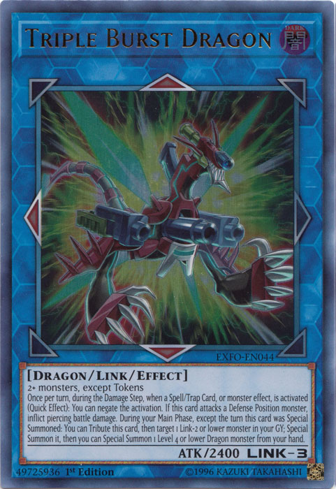 Triple Burst Dragon [EXFO-EN044] Ultra Rare | Odin's Place