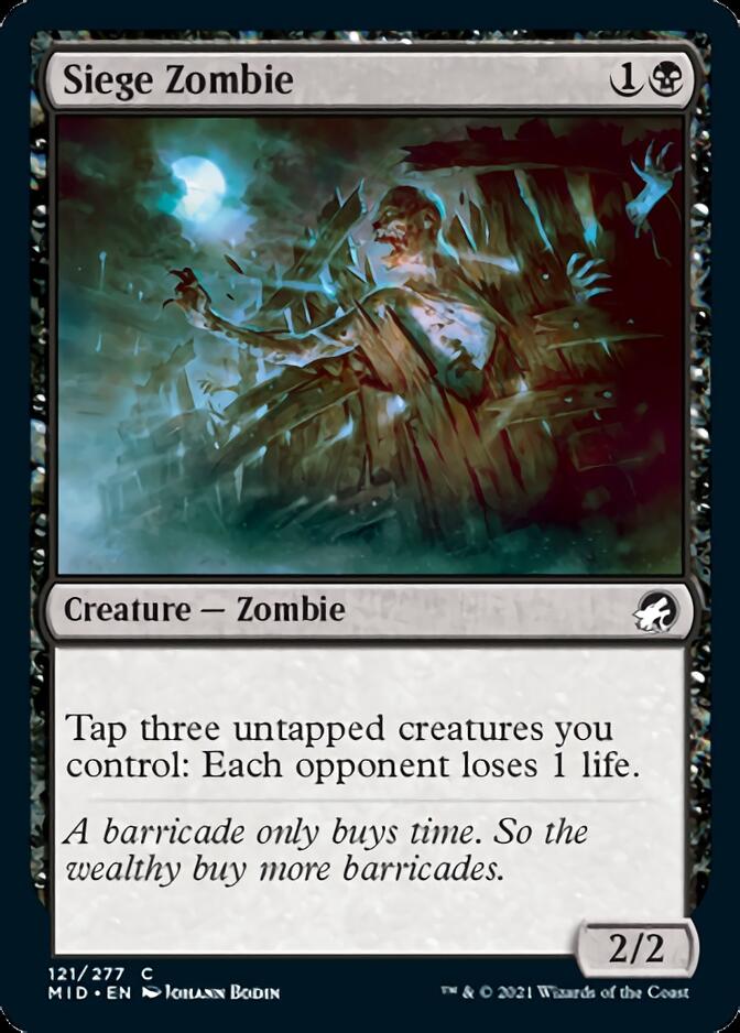 Siege Zombie [Innistrad: Midnight Hunt] | Odin's Place