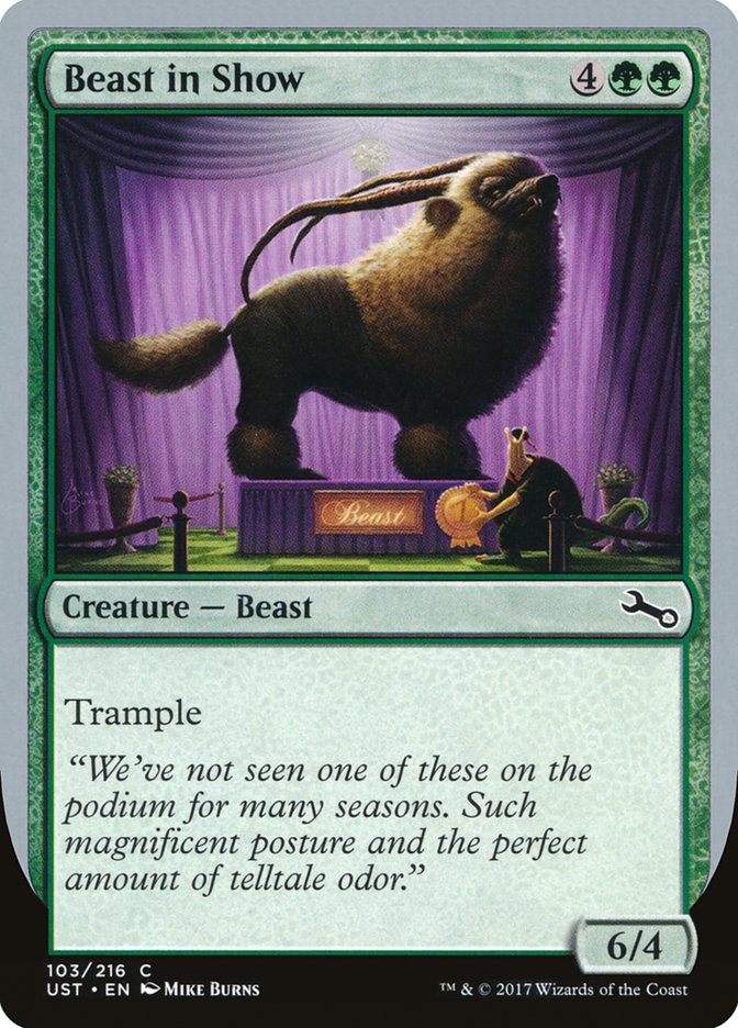 Beast in Show (103) ("We've not seen one...") [Unstable] | Odin's Place