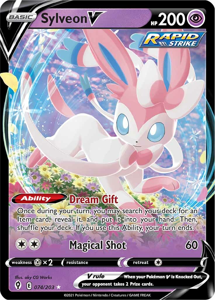 Sylveon V (074/203) [Sword & Shield: Evolving Skies] | Odin's Place