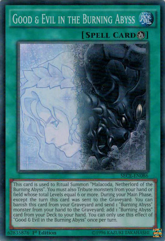 Good & Evil in the Burning Abyss [SECE-EN086] Super Rare | Odin's Place