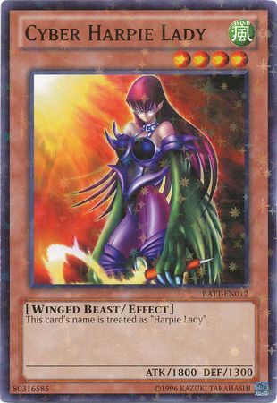 Cyber Harpie Lady [BATT-EN012] Starfoil Rare | Odin's Place