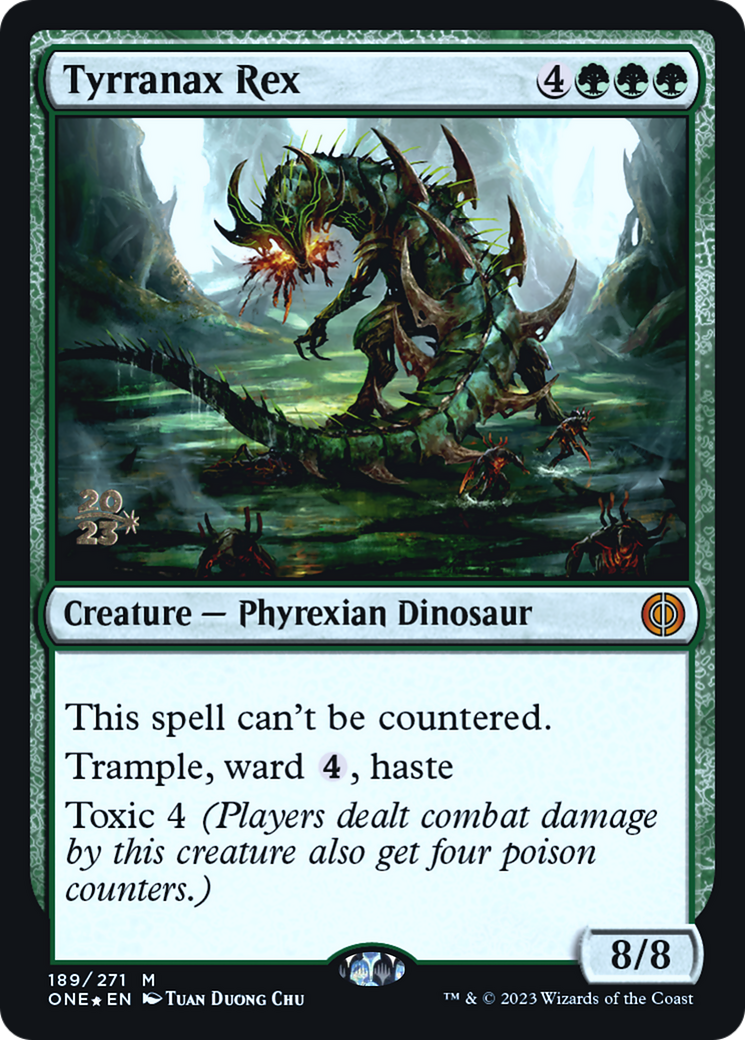 Tyrranax Rex [Phyrexia: All Will Be One Prerelease Promos] | Odin's Place