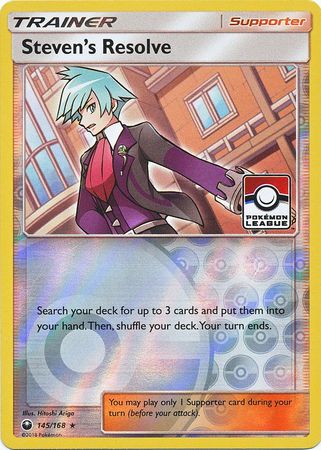 Steven's Resolve (145/168) (League Promo) [Sun & Moon: Celestial Storm] | Odin's Place