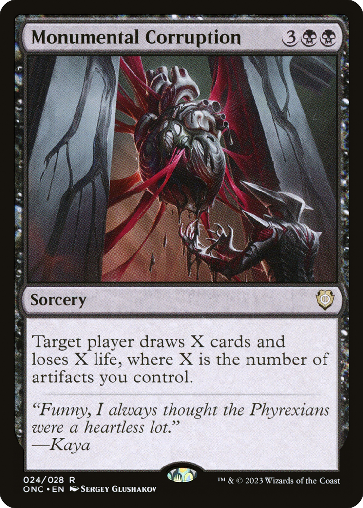 Monumental Corruption [Phyrexia: All Will Be One Commander] | Odin's Place