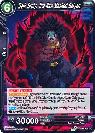 Dark Broly, the New Masked Saiyan (BT11-135) [Vermilion Bloodline] | Odin's Place