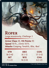 Roper Art Card [Dungeons & Dragons: Adventures in the Forgotten Realms Art Series] | Odin's Place