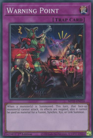 Warning Point [MP21-EN216] Super Rare | Odin's Place