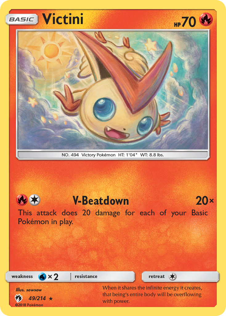 Victini (49/214) [Sun & Moon: Lost Thunder] | Odin's Place