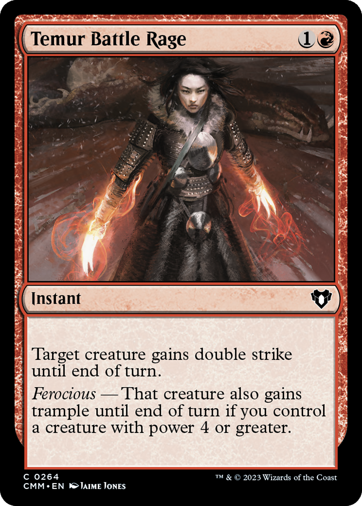Temur Battle Rage [Commander Masters] | Odin's Place