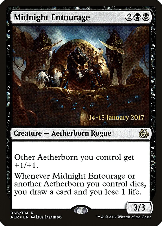 Midnight Entourage (66) [Aether Revolt Prerelease Promos] | Odin's Place