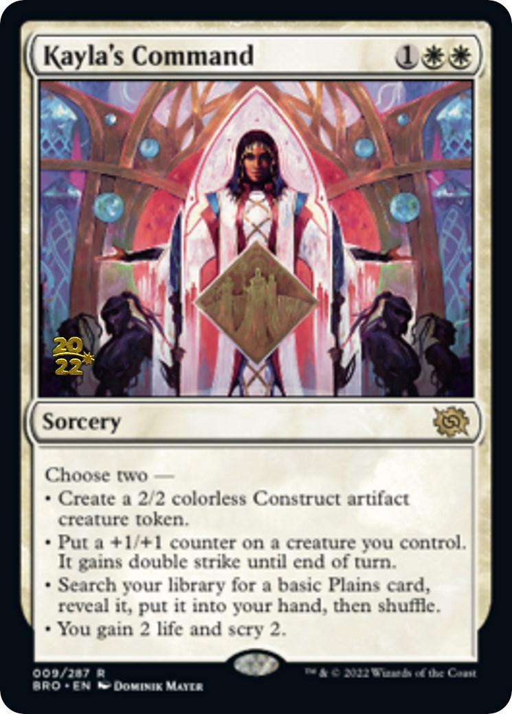 Kayla's Command [The Brothers' War Prerelease Promos] | Odin's Place
