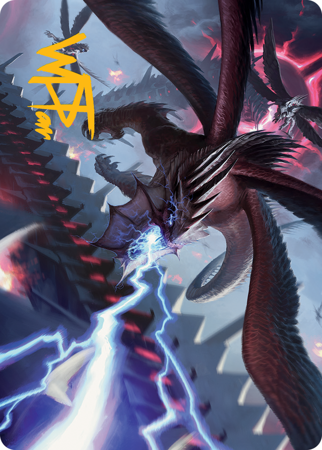 Defiant Thundermaw Art Card (Gold-Stamped Signature) [March of the Machine Art Series] | Odin's Place