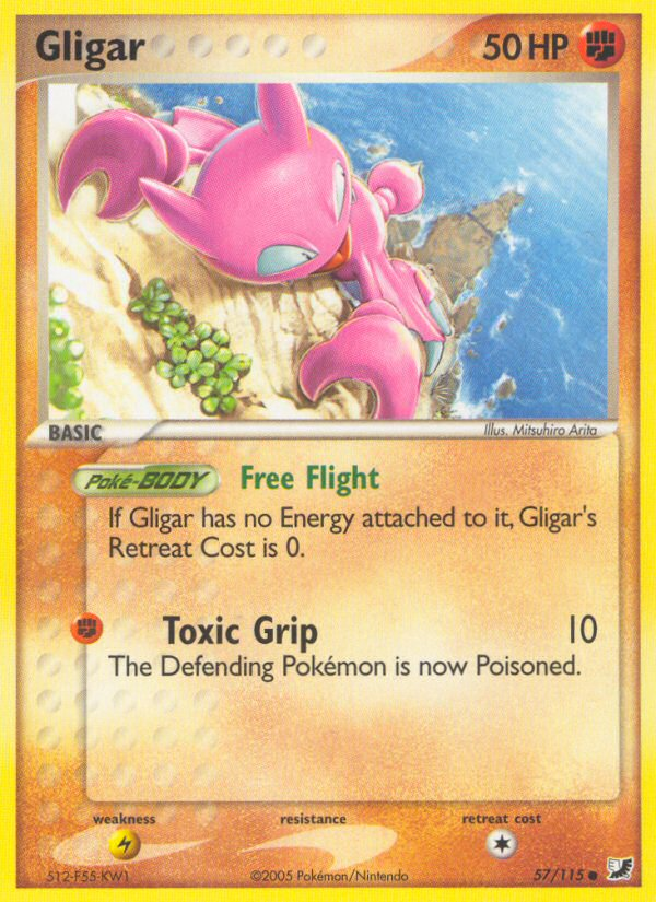 Gligar (57/115) [EX: Unseen Forces] | Odin's Place