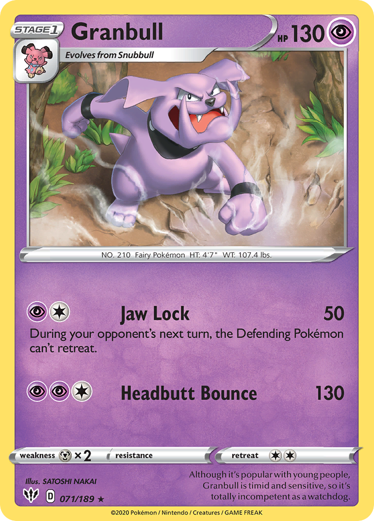 Granbull (071/189) [Sword & Shield: Darkness Ablaze] | Odin's Place