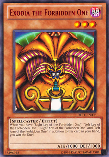 Exodia the Forbidden One (Red) [DL11-EN006] Rare | Odin's Place