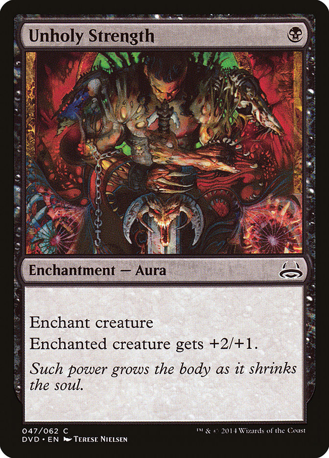 Unholy Strength (47) (Divine vs. Demonic) [Duel Decks Anthology] | Odin's Place