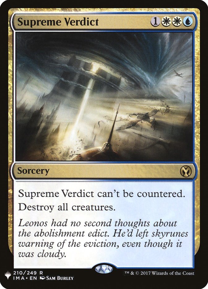 Supreme Verdict [Mystery Booster] | Odin's Place