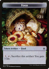 Rat // Food (17) Double-Sided Token [Throne of Eldraine Tokens] | Odin's Place